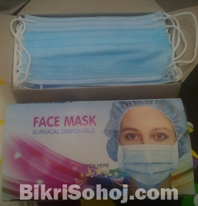 Surgical Face Mask with Nose Bar